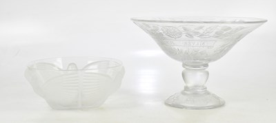 Lot 1685 - A large and impressive cut glass pedestal bowl,...
