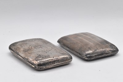 Lot 516 - Two hallmarked silver cigarette cases, Chester...
