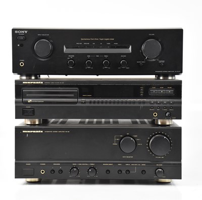 Lot 2505 - MARANTZ; an integrated stereo amplifier, PM-52,...