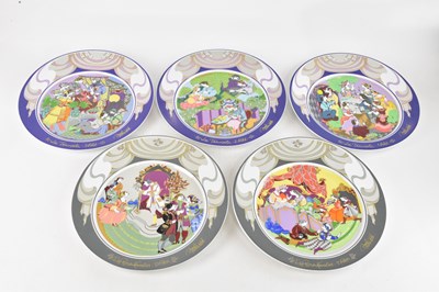 Lot 1722 - BJORN WIINBLAD FOR ROSENTHAL; five plates,...