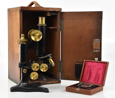 Lot 2490 - HENRY CROUCH; a lacquered brass cased...