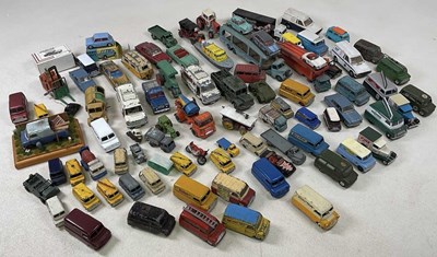 Lot 127 - MODEL VEHICLES; a collection of playworn Dinky,...