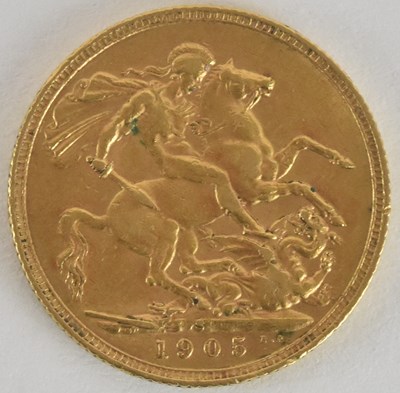 Lot 1685 - A George V full sovereign, 1905.