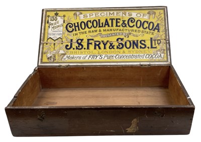 Lot 315 - FRY'S CHOCOLATE; an empty wooden box,...