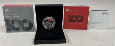 Lot 415 - ROYAL MINT; a 2019 The Remembrance Day £5...