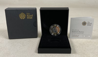 Lot 470 - ROYAL MINT; a 2009 Robert Burns £2 Silver...