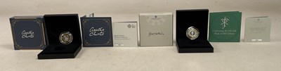 Lot 402 - ROYAL MINT; two £2 Silver Proof Piedfort Coins,...