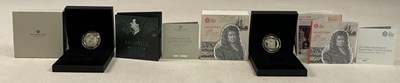 Lot 426 - ROYAL MINT; two £2 Silver Proof Piedfort Coins,...