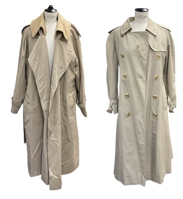 Lot 567 - BURBERRY; a lady's beige overcoat, with...