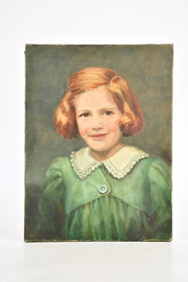 Lot 1870 - ALIX JENNINGS; oil on canvas, portrait study...