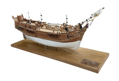 Lot 386 - A modern kit built 1:60 scale ship, 'HMS...