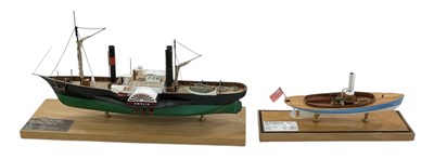 Lot 389 - A modern kit built 1:100 scale boat, 'Paddle...