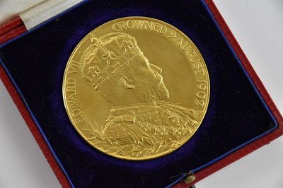 Lot 1424 - An Edward VII Coronation 1902 gilt metal...