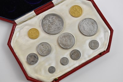 Lot 1518 - An Edward VII 1902 Specimen Coin Set, with...