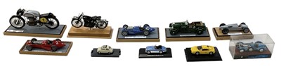Lot 599 - A collection of ten kit built scale models of...