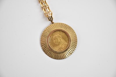 Lot 342 - A Victorian half sovereign, 1887, old head, in...