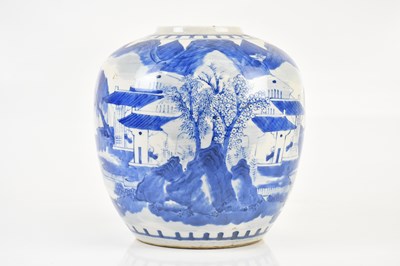 Lot 51 - A large 19th century Chinese blue and white...