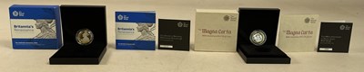 Lot 429 - ROYAL MINT; two £2 Silver Proof Piedfort Coins,...