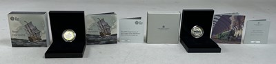 Lot 399 - ROYAL MINT; two £2 Silver Proof Piedfort Coins,...