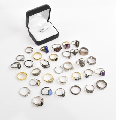 Lot 452 - A large group of gold plated and silver dress...