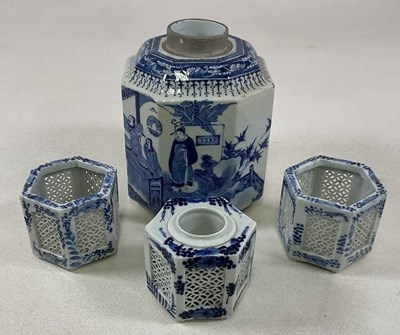 Lot 234 - A large late 19th century Chinese octagonal...