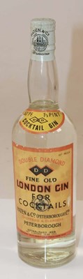 Lot 102 - GIN; a 1 1/3 bottle of Double Diamond Fine Old...