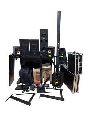 Lot 2498 - DJ/AUDIO EQUIPMENT INTEREST; a freestanding...