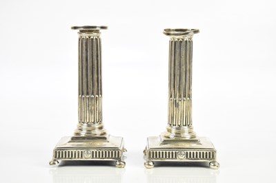 Lot 1028 - A pair of Georgian hallmarked silver fluted...