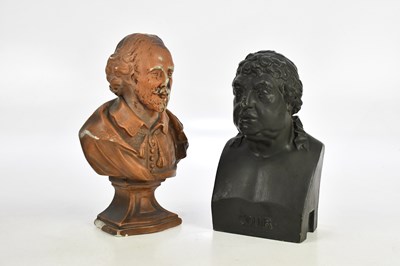 Lot 1601 - T FRANCEY & SPENCE SCULPTORS; a black painted...