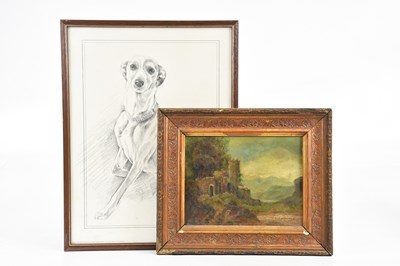 Lot 549 - UNATTRIBUTED; a 19th century oil on board of a...