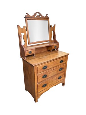 Lot 2167 - A Victorian satin walnut dressing table,...