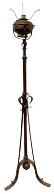 Lot 124 - A Victorian copper telescopic standard...