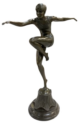 Lot 737 - AFTER FERDINAND PREISS; an Art Deco style...