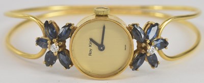Lot 1778 - ROY KING; a lady's 9ct gold cocktail/dress...