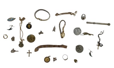 Lot 1664 - A group of mixed costume jewellery including a...