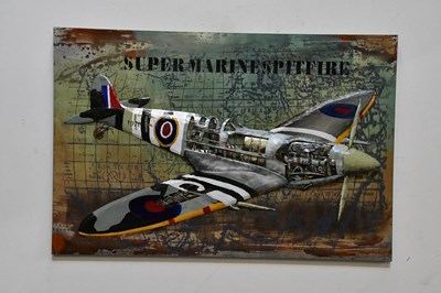 Lot 1776 - A large painted and printed 'Super Marine...