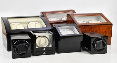 Lot 619 - Six modern wristwatch boxes, including...