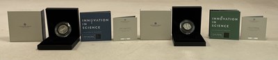 Lot 444 - ROYAL MINT; two 2021 Silver Proof Piedfort...