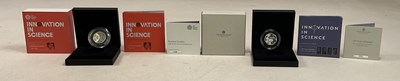 Lot 445 - ROYAL MINT; two 50p Silver Proof Piedfort...