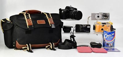 Lot 431 - A Nikon F90x camera and accessories together...