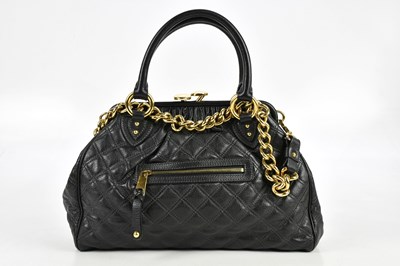 Lot 649 - MARC BY MARC JACOBS; a textured black quilted...