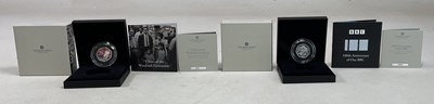 Lot 432 - ROYAL MINT; two 50p Silver Proof Piedfort...