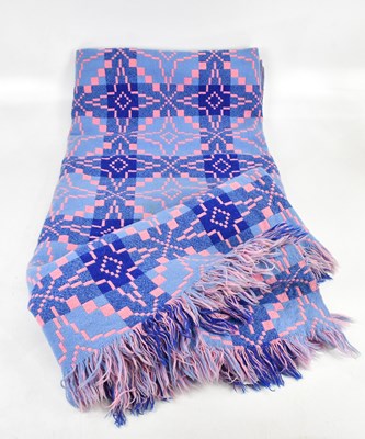 Lot 1372 - TREGWYNT MILL; a Welsh double blanket, 230cm x...
