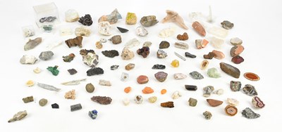 Lot 2284 - MINERALOGY; a large collection of small size...
