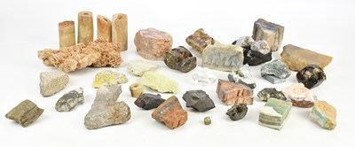 Lot 2286 - MINERALOGY; a collection of thirty-three...