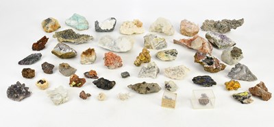 Lot 2287 - MINERALOGY; a collection of forty-one mineral...