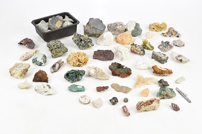 Lot 2289 - MINERALOGY; a large collection mineral...