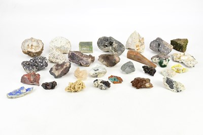 Lot 2291 - MINERALOGY; a collection of twenty-six mineral...