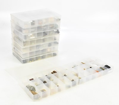 Lot 2295 - MINERALOGY; a large collection of small size...