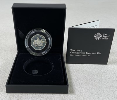 Lot 453 - ROYAL MINT; a 2013 50p Silver Proof Piedfort...